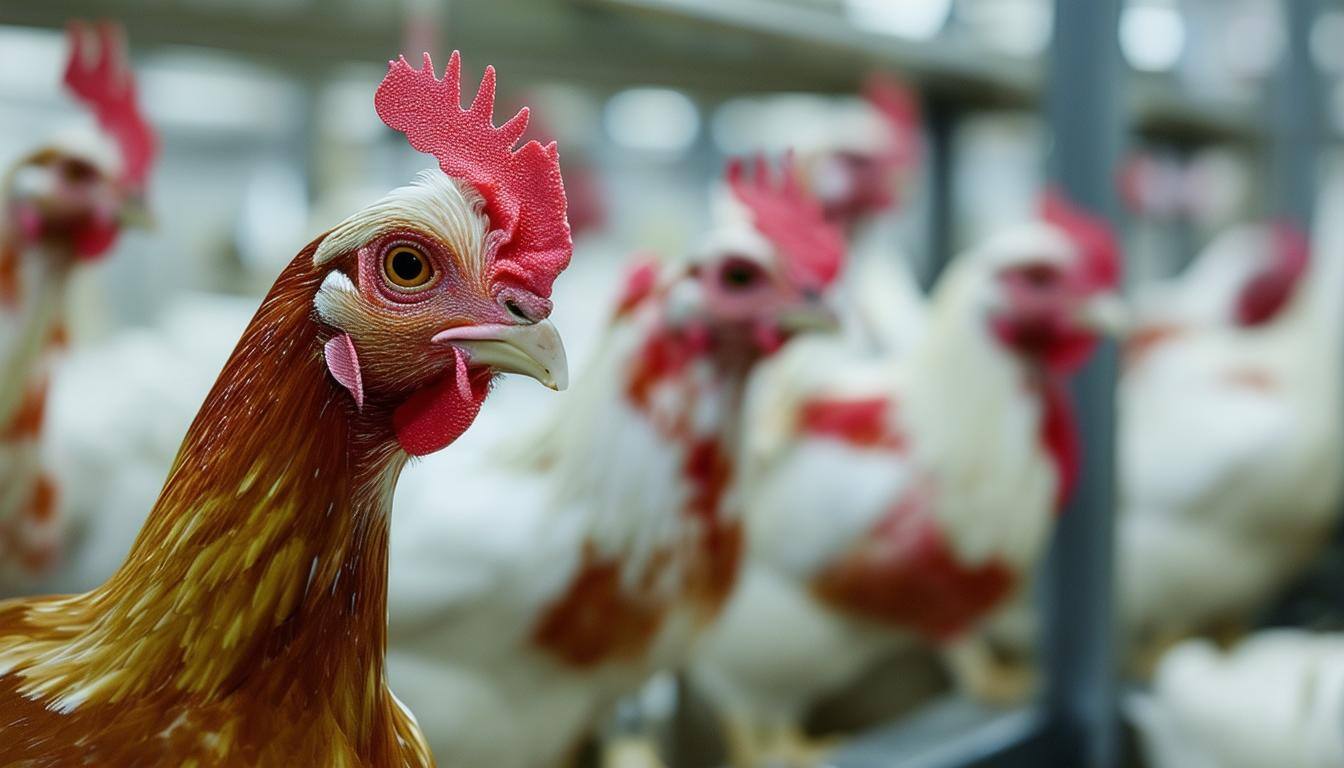 The image shows a process for birds to monitor and prevent Salmonella infection